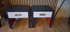 Stolik nocny z litego drewna ZACK DESIGN Obrobiony. 2 szt. szafka nocna