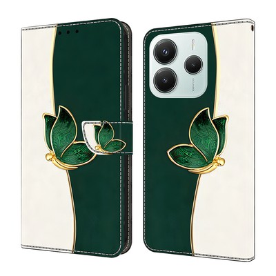 Hülle für Xiaomi Redmi Note 14 13 12 11 10 Muster Wallet Flip Ständer Handyhülle