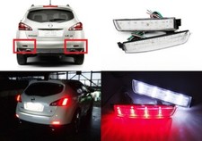 Clear Bumper Reflector LED Reverse Brake Light For Nissan Juke Infiniti QX70 FX