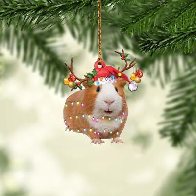 Guinea pig light reindeer light Christmas Ornament, tree Christmas Ornament 