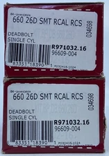 2x Kwikset 96609-004 Single Cylinder Deadbolt Satin 660 26D SMT RCAL RCS 034698