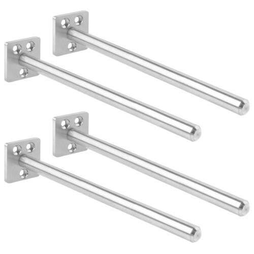 Stainless Steel Floating Shelf Bracket Heavy Duty Hidden Support for Wood Wal...