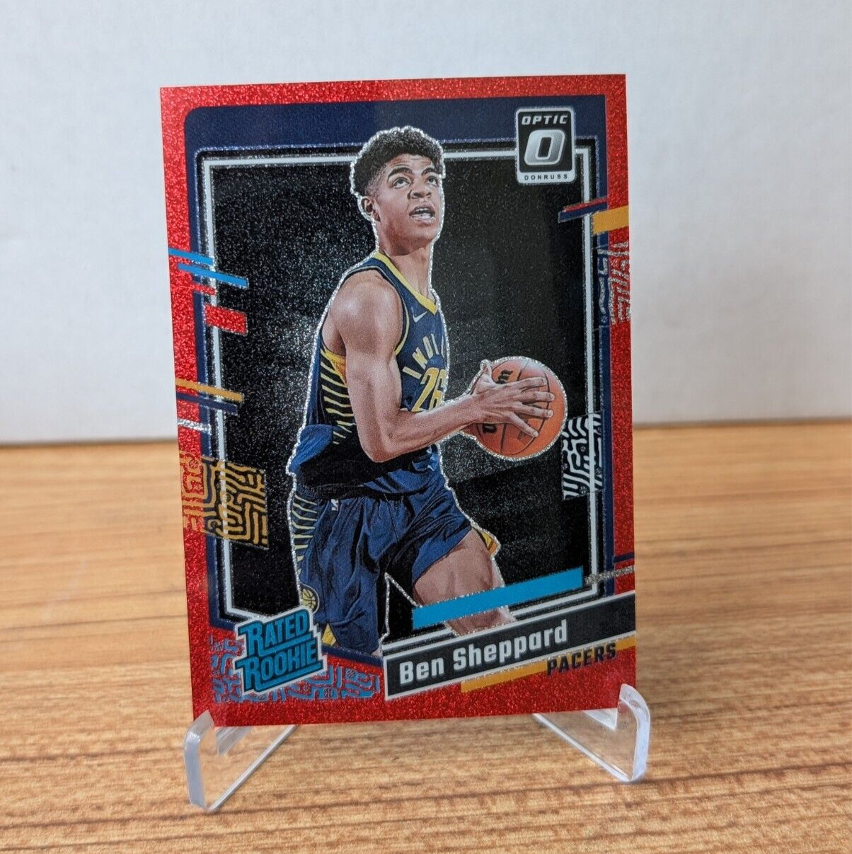 2023-24 Donruss Optic - Ben Sheppard Red Glitter Rated Rookie (RC) #/75 - SP