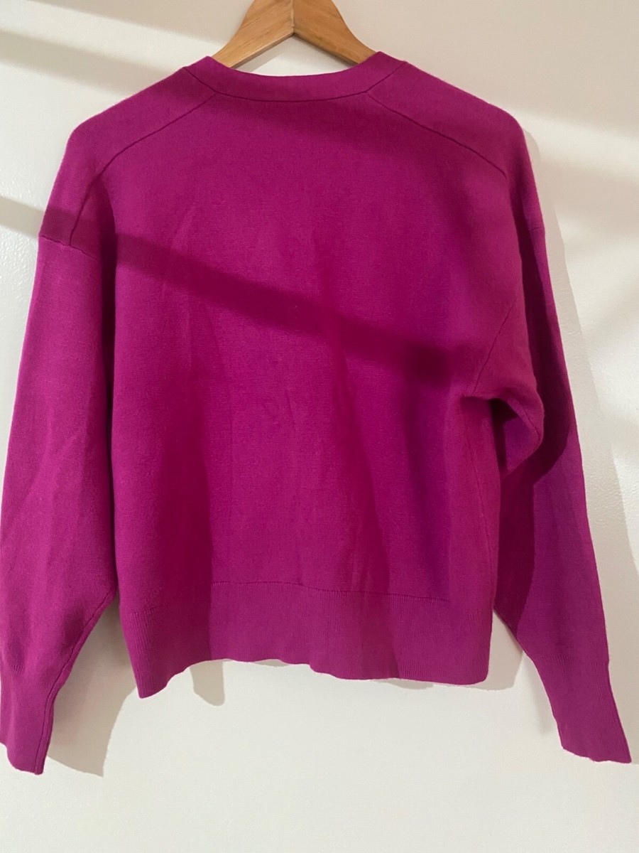 Pull Over Pull Fushia Zara Zara Fuchsia Pink Jewel Buttons