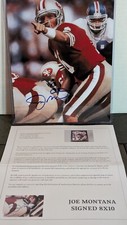 JOE MONTANA AUTOGRAPHED 8X10 With COA! San Francisco 49ers HOF 