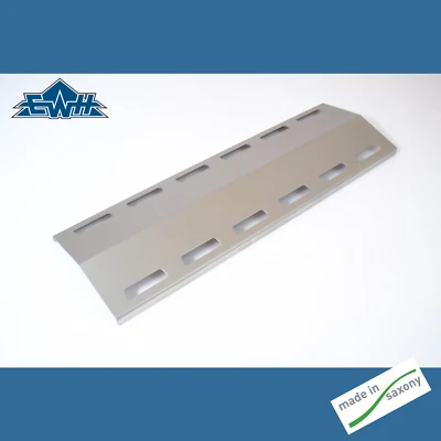 EWH Edelstahl Brennerabdeckungen Flammenbleche 37,5 x 12 cm Flammenverteiler