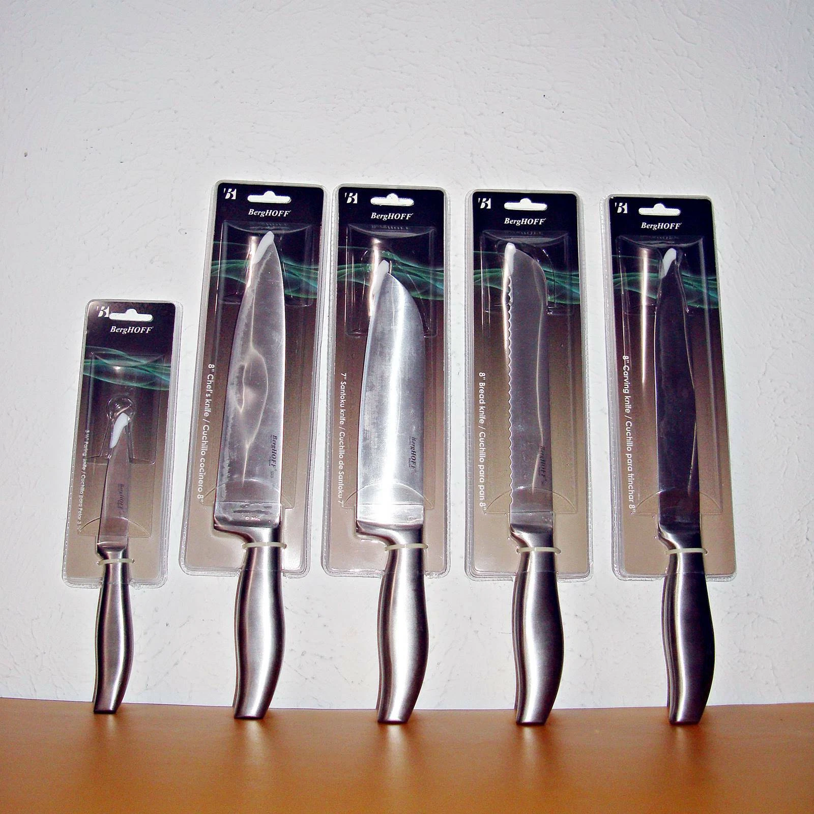 【NEW】BERGHOFF GEMINIS 5-PIECE KNIFE SET (INDIVIDUALLY SEALED)