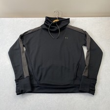 Under Armour Sweater Women's Small Long Sleeve Black Cowl Neck Pull Over Outdoor