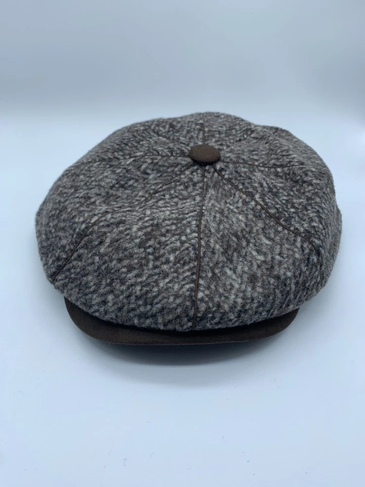 NUEVO ONE DOBBS HOMBRE OVERTON NEWSBOY POLIÉSTER NEGRO/GRIS - MARRÓN BLANCO Foto 2 de 4