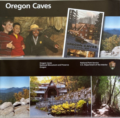 2026 OREGON CAVES NM & PRESERVE   NATIONAL PARK SERVICE UNIGRID BROCHURE/MAP