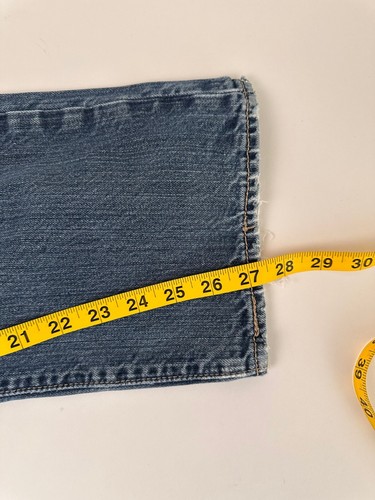 90er Vintage Levi's 501 Button Fly Denim Blue Jeans Fit 35/30 - Bild 14 von 15