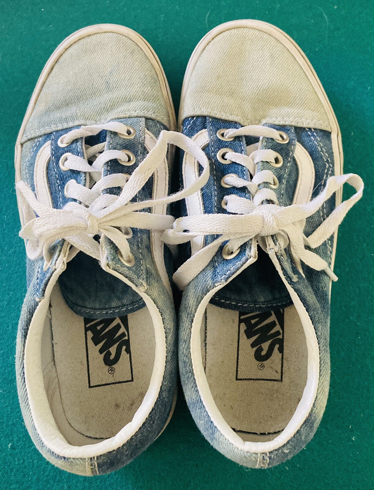Vans Old Skool Shoes 2 Shades Of Blue 