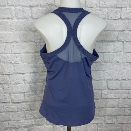 Athleta Small Petite SP Topanga Tank Top Mesh Back Blue Racerback Athletic - Picture 6 of 12