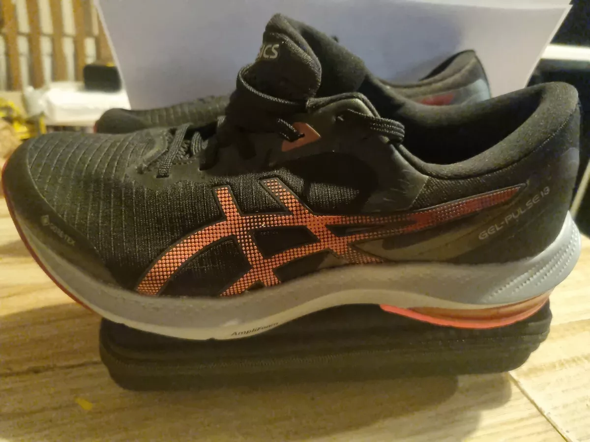 ASICS Gel Pulse 13 GTX Black Blazing Coral Womens Running Shoes EU