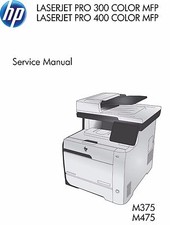 HP LaserJet Pro M375 / M475 MFP Printer Service Repair Manual Parts  Diagrams 