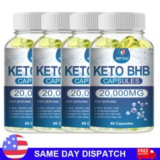 KETO BHB 20000mg Diet Pills Ketone FAT BURNER Weight Loss Diet Pills Ketosis