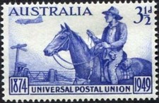 Australia 1949 Universal Postal Union 75th Anniversary  SG.232 Mint (MNH)
