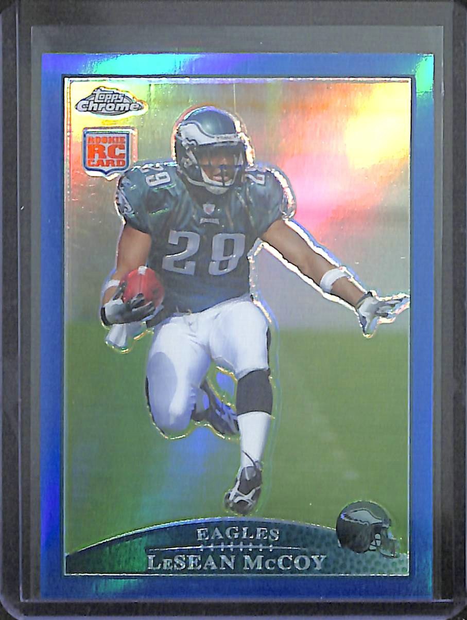 2009 Topps Chrome Football Blue Refractor #TC180 LeSean McCoy