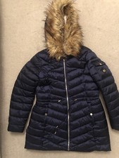 Jessica Simpson Winter Coat Puffer Jacket Parka Cozy Lined Size M Hood Pre-owned
