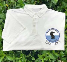 Va 16 attack squadron sixteen embroidered patch polo shirt
