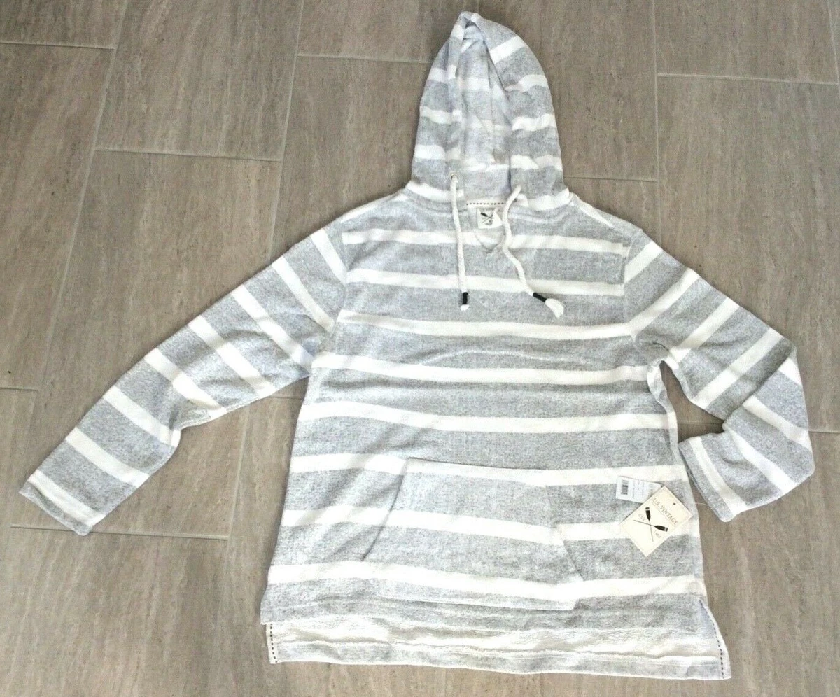 Hoodie with striped sleeves outlet