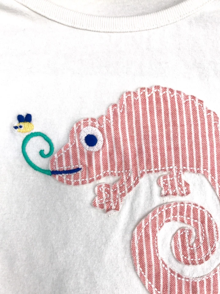 Camiseta Mini Boden Gecko Lizard Appliqué. Precio de venta al por menor $27 $19,50 18-24 M nuevo con etiquetas Foto 3 de 4