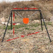 Highwild AR500 Steel Shooting Target Stand System(Stand, Mounting Kit & 8" Gong)