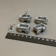 6x Wagon With Halberd Soldier Game Miniatures