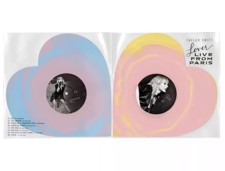 TAYLOR SWIFT ~ Lover Live From Paris (Heart Shaped Vinyl
