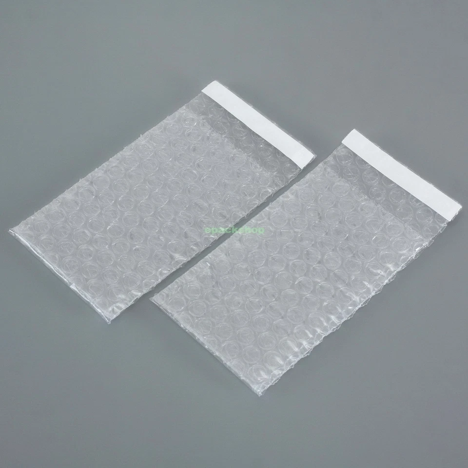Clear Self Seal Bubble Pouches Envelopes Packing Bag 3.5" x 7.5"_90 x 190+25mm - Image 2 of 4