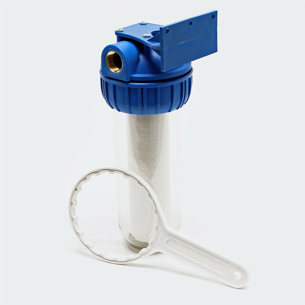 Portafiltro Acqua 20'' Con Inserti Ottone 26/34 F - Per Cartucce Filtro, Portata Max 3 M³/h
