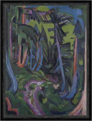 Mountain Forest Path Ernst Ludwig Kirchner Waldweg Gebirge Bäume Faks_B 01685