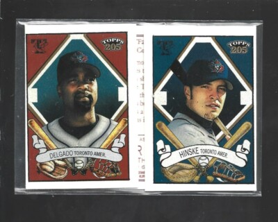 2003 Topps 205 Triple Folder Polar Bear #TF22 Carlos Delgado / Eric Hinske card