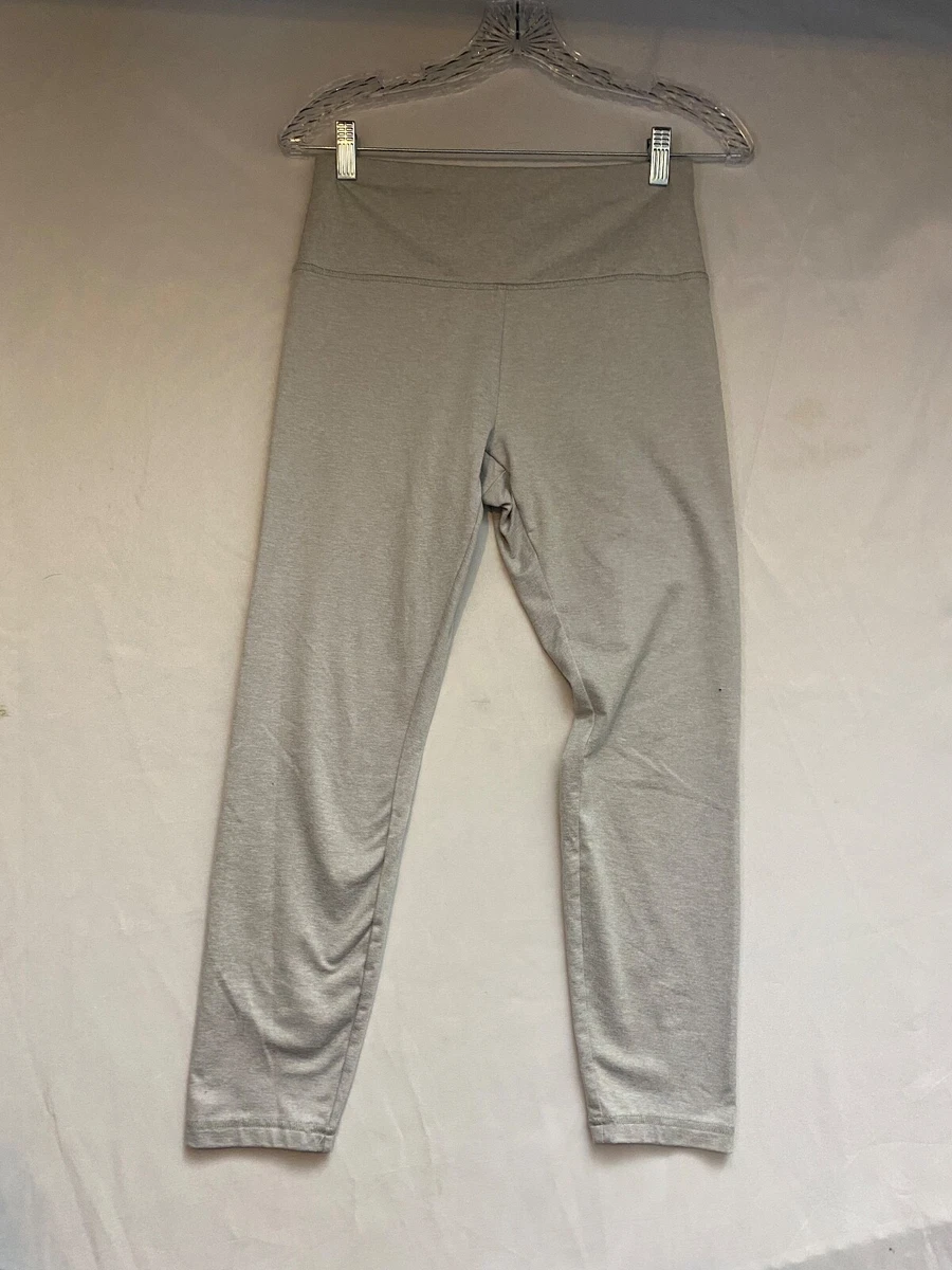 Zobha Womens Gray Leggings Size M Elastic Waist Pull On Solid