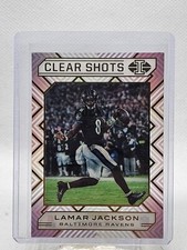 2020 Panini Illusions Football Lamar Jackson Clear Shots