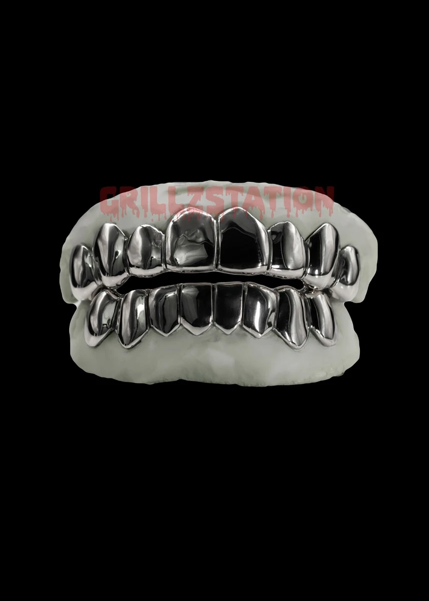 Permanent Cut Custom Gold Grillz Deep Cut Custom Teeth Grillz
