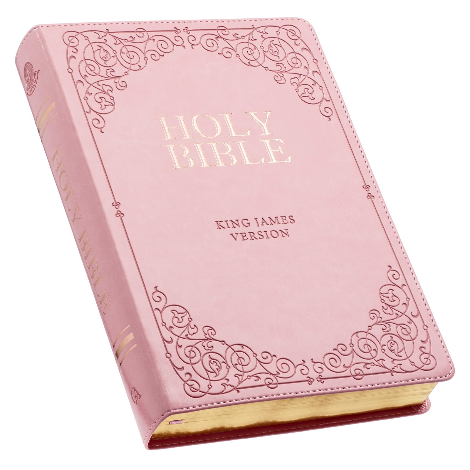 Giant Print KJV Holy Bible Faux Leather Red Letter Pink King James Version KJ