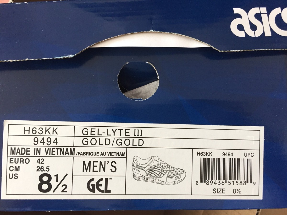 Asics Gel Lyte III x WALE x VILLA IC Champion WWE Metallic Gold
