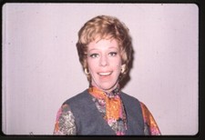 Carol Burnett Candid 1970's TV Show Backstage Pose Original 35mm Transparency