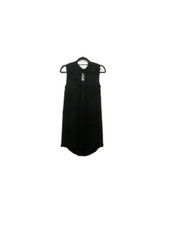 Everly Sleeveless Black Mini Dress Size Small Lace neck Details Summer LBD GUC