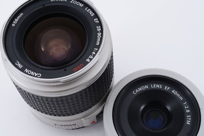 Canon EOS Rebel SL1/100D White 18.0MP 28-90/40mm [Exc+++] w/SD