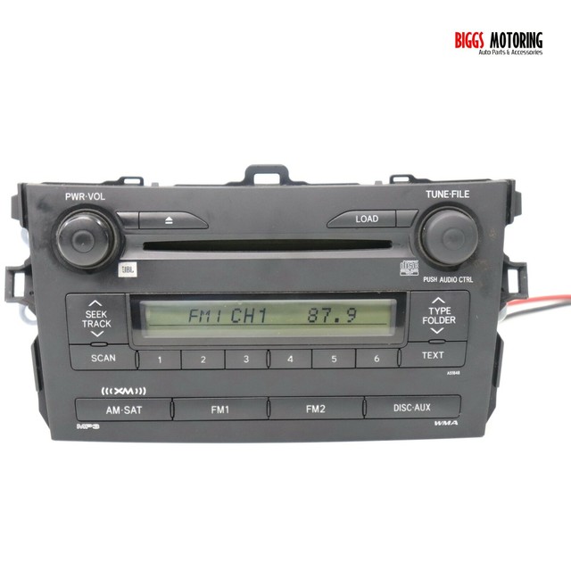 2009-2011 Toyota Corolla Radio Stereo Cd Player 86120-02790 JBL sound