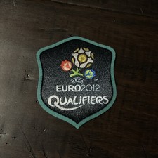 OFFICIAL 2012 EURO Qualifiers Patch Badge Parche Flock Player Issue