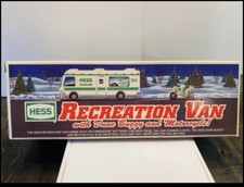 Hess Toy Truck 1998 Recreation Van with Dune Buggy and Motorcycle New/Box
