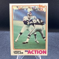 1982 Topps Lawrence Taylor In Action RC New York Giants #435, Nr.Mt/Mt