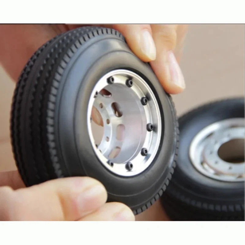 Metal Rear Double Wheels Tire Locking Hub for 1/14 Tamiya RC Truck SCANIA Car  - Image 3 of 4