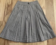 NWT Blassport Vtg Plaid Womens Skirt Size 10 Unlined Button Zipper Fun