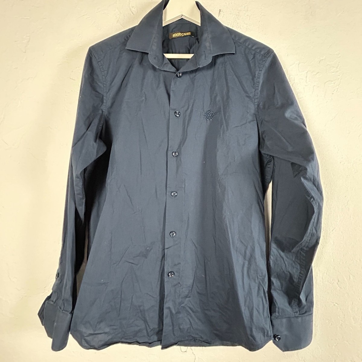 roberto cavalli dress shirt Roberto Cavalli Class Camicia Comfort Fit Long Sleeve Button Down Dress  Shirt