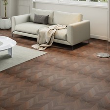 36x 5m² Herringbone Luxury Vinyl Tiles Wood Look Flooring Kitchen Bathroom Plank