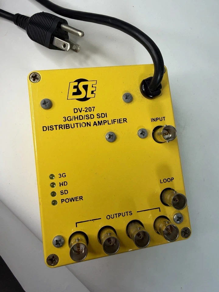 ESE DV-207/DC Portable 1x4 3G/HD/SD SDI Distribution Amplifier - Image 4 of 4